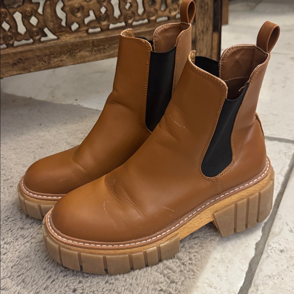 Madden Girl Brown Ankle Boots